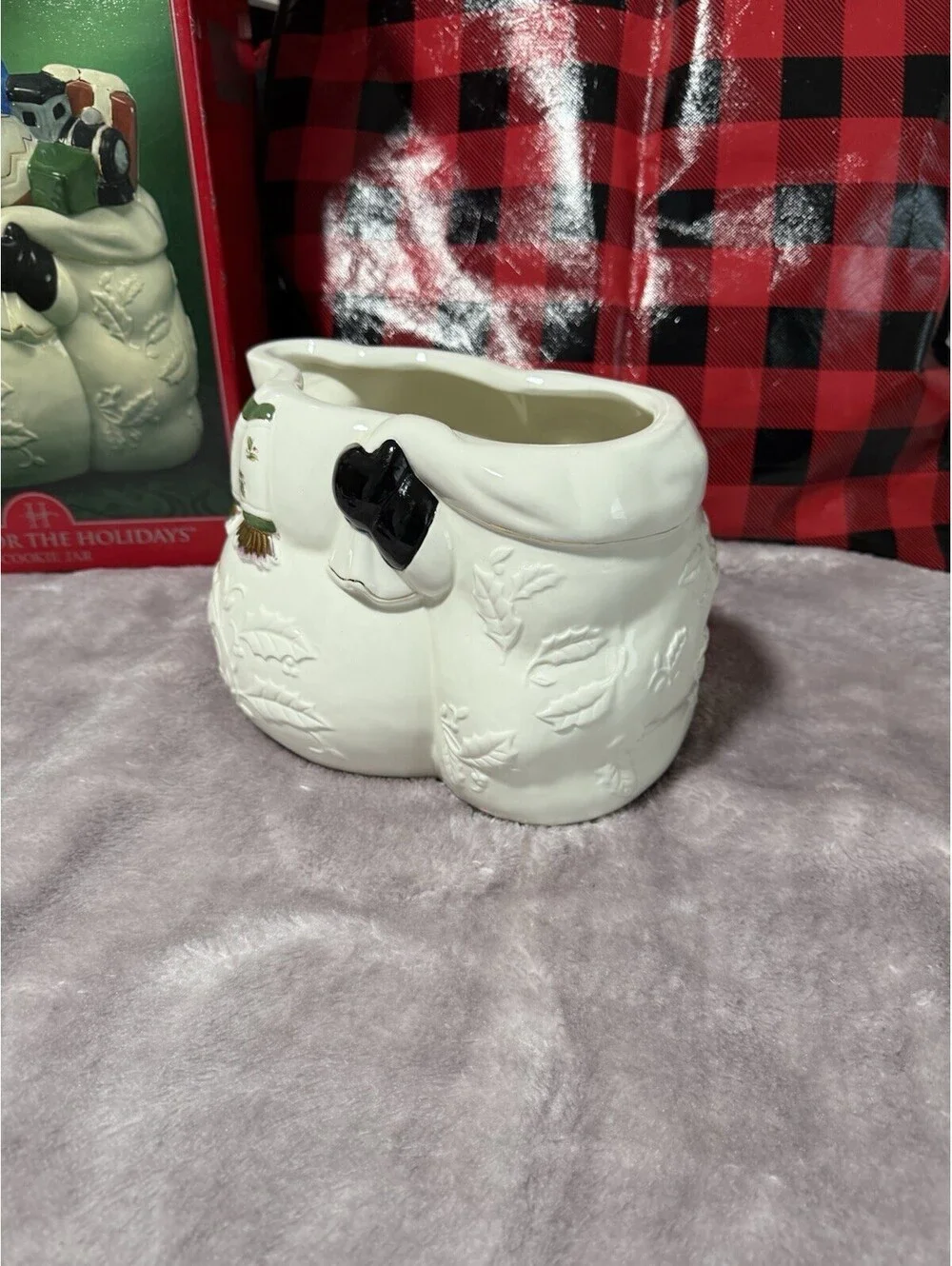 🎅🏻 Christmas Home For The Happy Holidays Snowman Cookie Jar